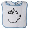 Infant Contrast Trim Terry Bib Thumbnail