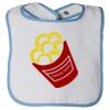 Infant Contrast Trim Terry Bib Thumbnail