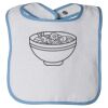 Infant Contrast Trim Terry Bib Thumbnail