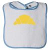Infant Contrast Trim Terry Bib Thumbnail
