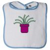 Infant Contrast Trim Terry Bib Thumbnail