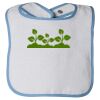 Infant Contrast Trim Terry Bib Thumbnail