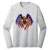 Sublimatable PosiCharge Long Sleeve Electric Heather Tee Thumbnail
