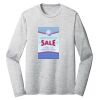 Sublimatable PosiCharge Long Sleeve Electric Heather Tee Thumbnail