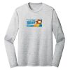 Sublimatable PosiCharge Long Sleeve Electric Heather Tee Thumbnail