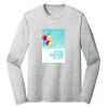 Sublimatable PosiCharge Long Sleeve Electric Heather Tee Thumbnail