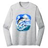 Sublimatable PosiCharge Long Sleeve Electric Heather Tee Thumbnail