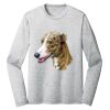 Sublimatable PosiCharge Long Sleeve Electric Heather Tee Thumbnail