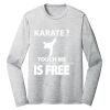 Sublimatable PosiCharge Long Sleeve Electric Heather Tee Thumbnail