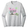 Sublimatable PosiCharge Long Sleeve Electric Heather Tee Thumbnail