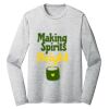 Sublimatable PosiCharge Long Sleeve Electric Heather Tee Thumbnail