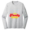 Sublimatable PosiCharge Long Sleeve Electric Heather Tee Thumbnail