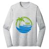 Sublimatable PosiCharge Long Sleeve Electric Heather Tee Thumbnail