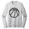 Sublimatable PosiCharge Long Sleeve Electric Heather Tee Thumbnail