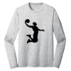 Sublimatable PosiCharge Long Sleeve Electric Heather Tee Thumbnail