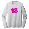 Sublimatable PosiCharge Long Sleeve Electric Heather Tee Thumbnail