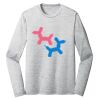Sublimatable PosiCharge Long Sleeve Electric Heather Tee Thumbnail