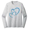 Sublimatable PosiCharge Long Sleeve Electric Heather Tee Thumbnail