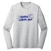 Sublimatable PosiCharge Long Sleeve Electric Heather Tee Thumbnail