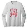 Sublimatable PosiCharge Long Sleeve Electric Heather Tee Thumbnail