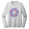 Sublimatable PosiCharge Long Sleeve Electric Heather Tee Thumbnail