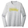 Sublimatable PosiCharge Long Sleeve Electric Heather Tee Thumbnail