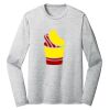 Sublimatable PosiCharge Long Sleeve Electric Heather Tee Thumbnail